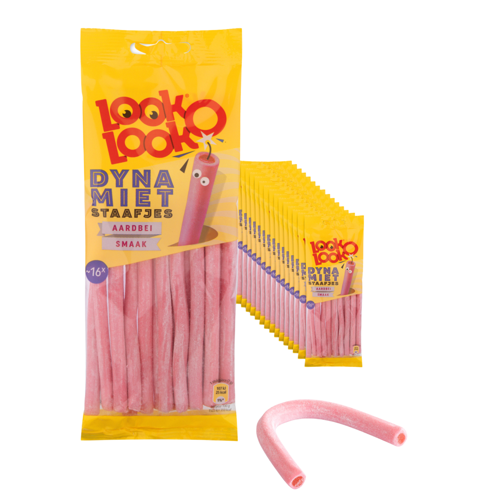Look o look bâtons de dynamite fraise (15x 110gr)