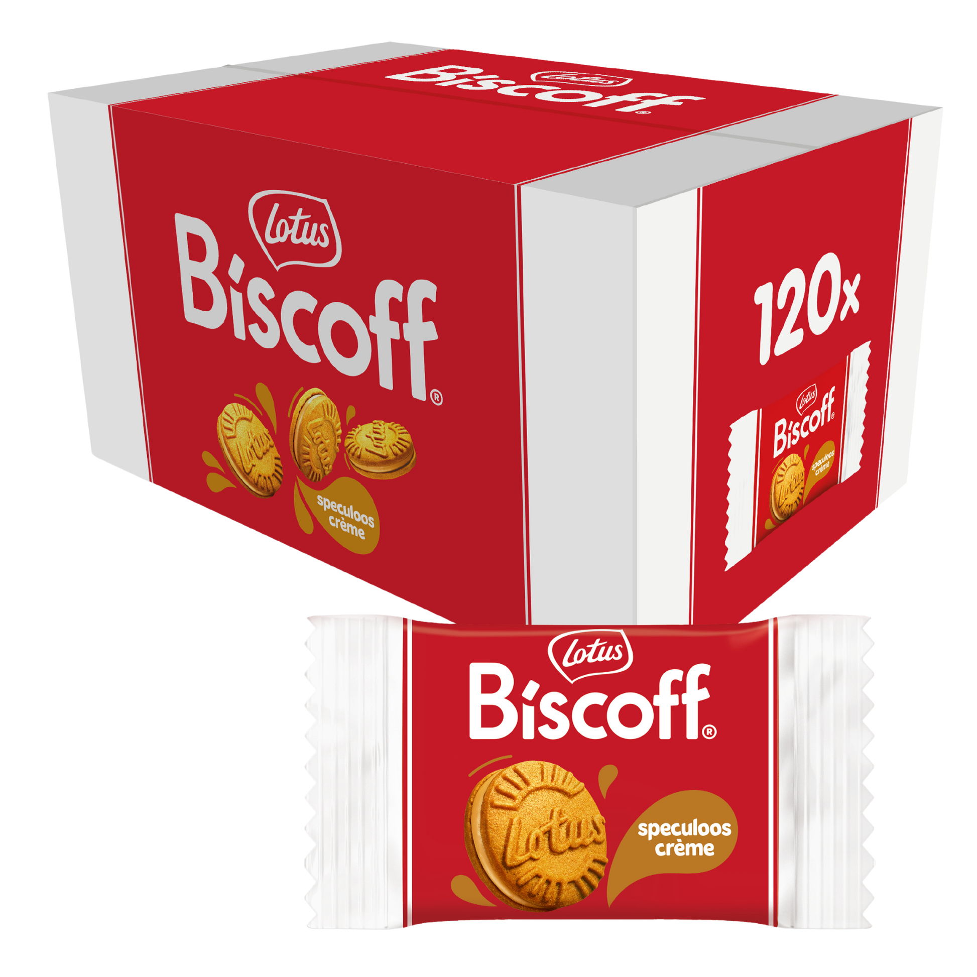Crème de biscuit au lotus conditionnée à la pièce (120 pièces)