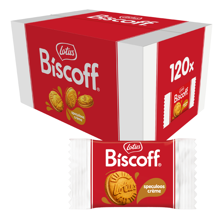 Crème de biscuit au lotus conditionnée à la pièce (120 pièces)