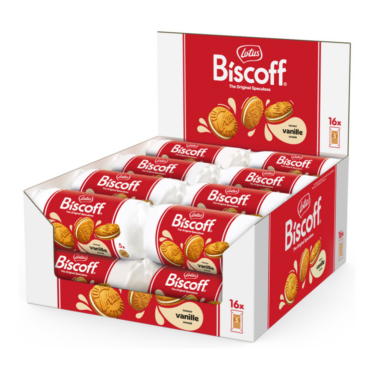 Lotus biscoff sandwich biscuit vanille (16x 50gr)