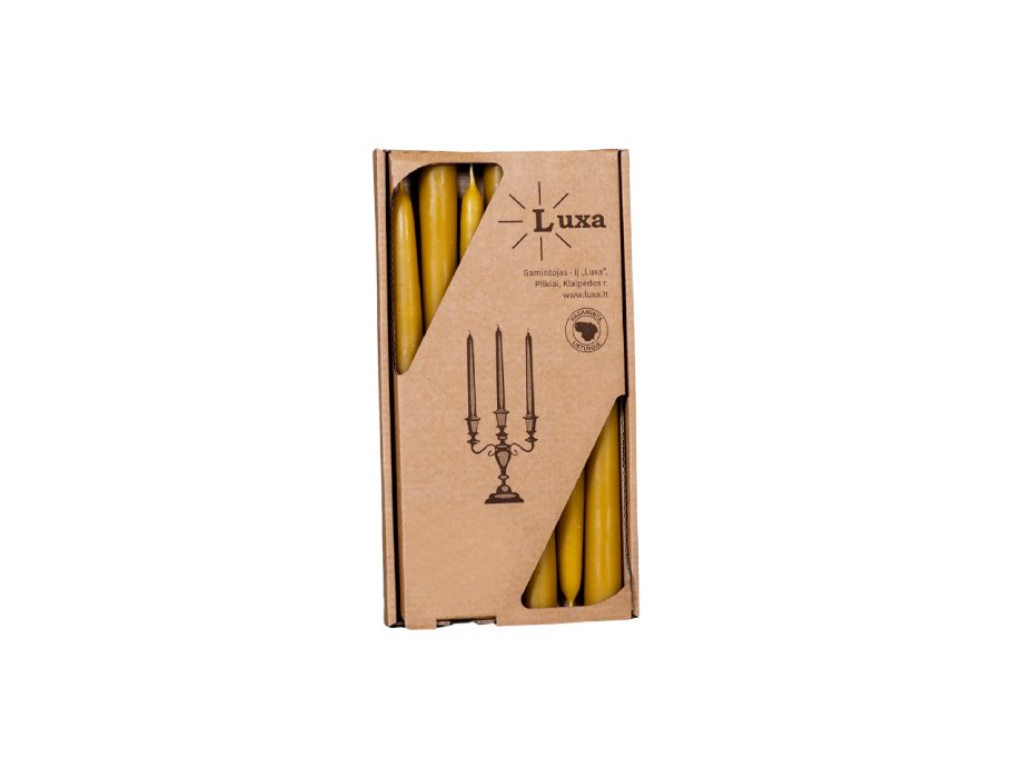 Cougies de luxe en cire d'abeille 24 cm 7 pièces