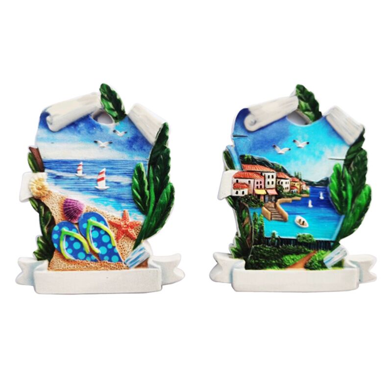 Parchemin Panorama 3d Sea Beach Souveniture Aimant