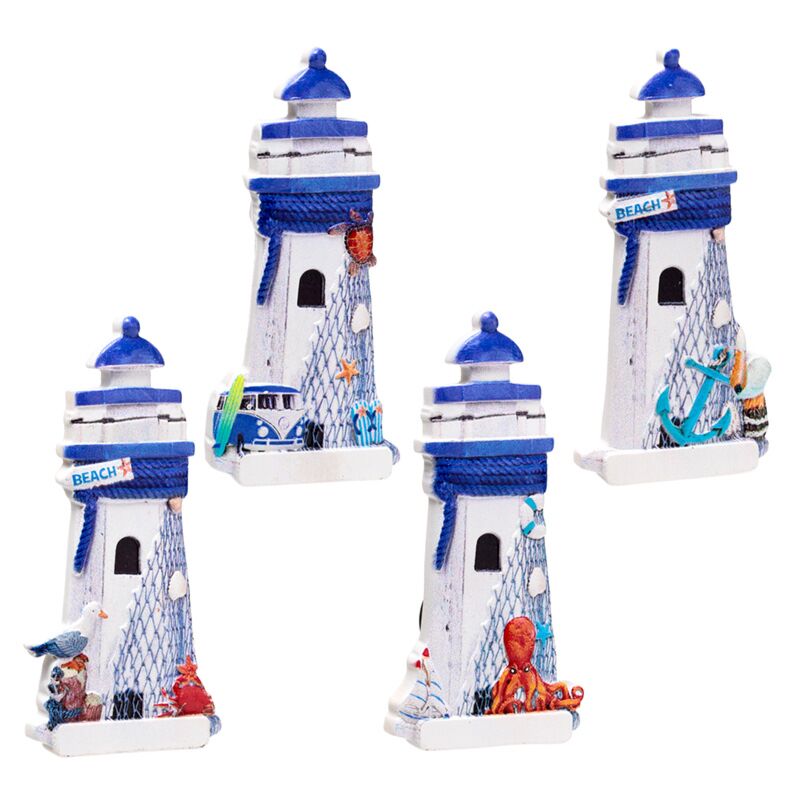 Blue Lighthouse 3d Sea Beach Souveniture Aimant