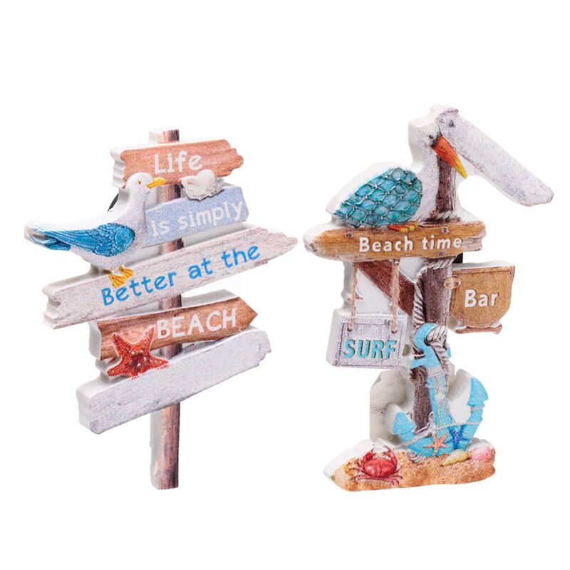 Signes de plage Slogans 3d Sea Beach Souveniture Aimant