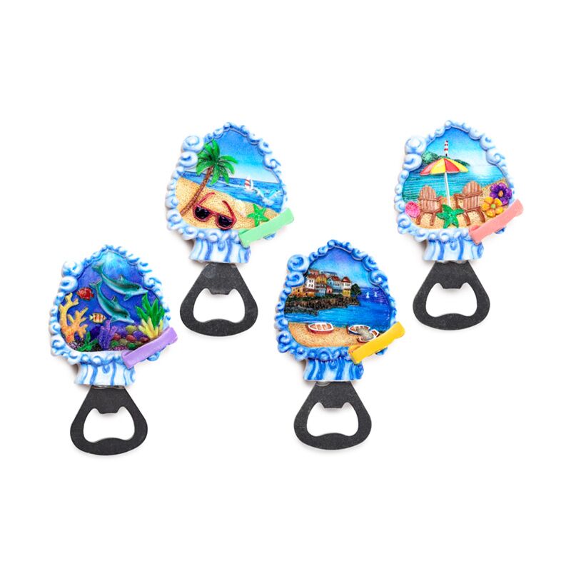 Bottomopeerrand Kade, aimant souvenir de plage, kade