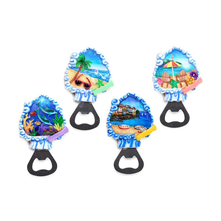 Bottomopeerrand Kade, aimant souvenir de plage, kade