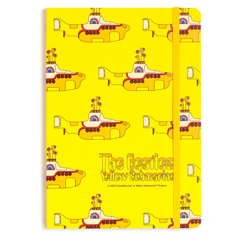 Note à carnet doublé A5 sous-marin jaune recyclé