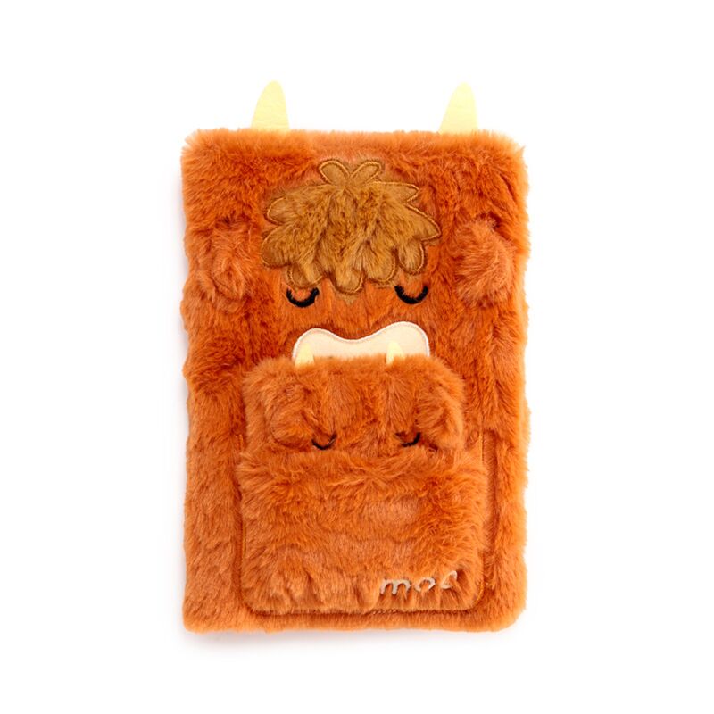 Pouche de cahier en peluche de vache Highland