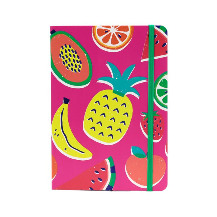 Carnet de bordure de fruits d'été recyclé A5
