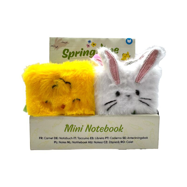 Cahier A7 moelleux poussin printemps et lapin