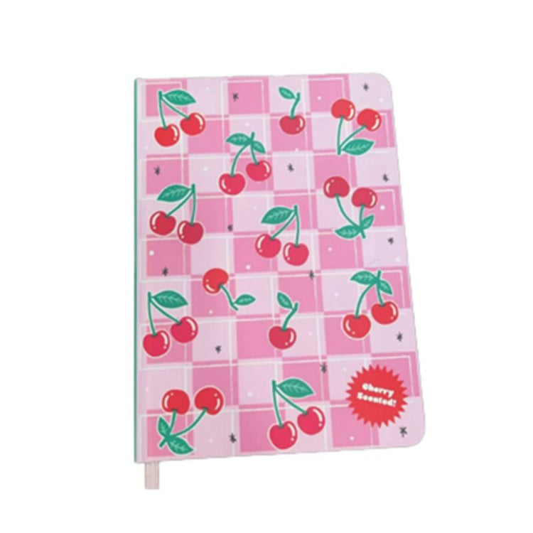 Carnet A5 recyclé parfumé aux cerises cerise