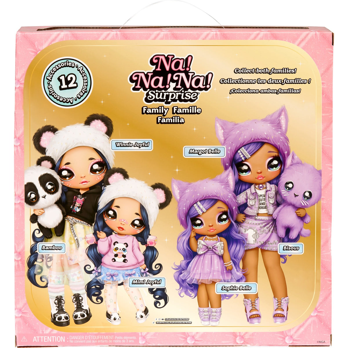 MGA Entertainment After! Après! Après! Famille surprise Lavender Kitty Famil