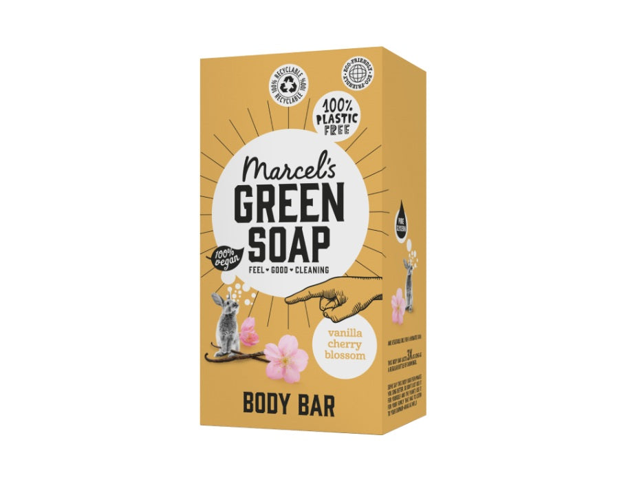 Marcels Green Soap Body Bar Vanilla Cherry Blossom 150g