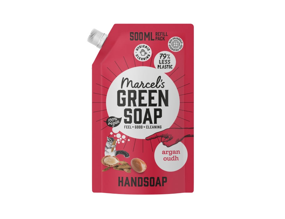 Marcels Green Soap Hand Soap Argan Oudh 500ml Navulzak