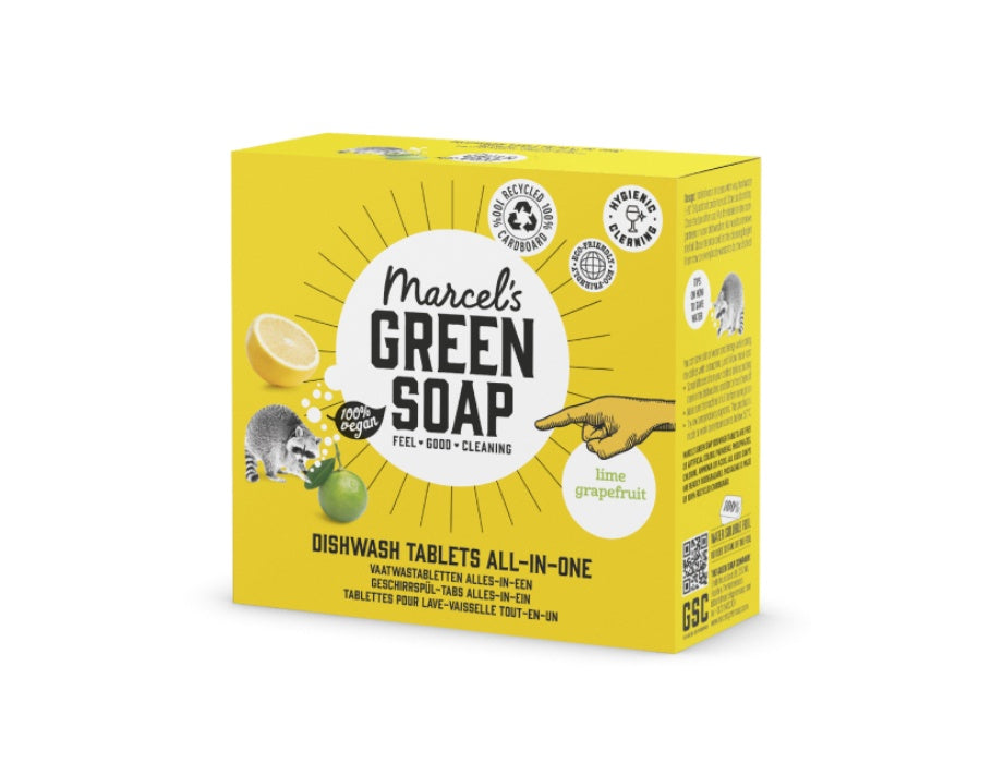 Comprimés de lave-vaisselle Marcels Green Soap All-in-One 25 pièces