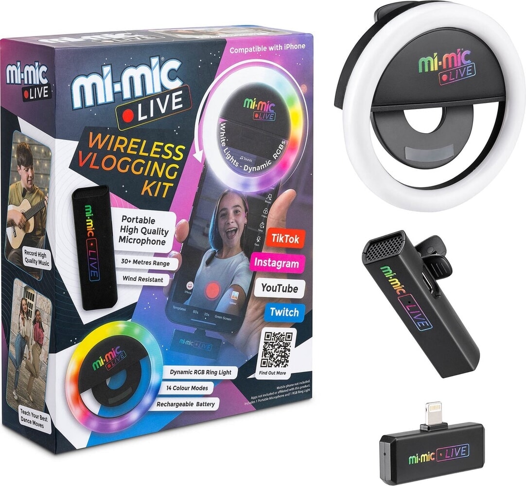Mi-mic live - kit de vlog : pomme
