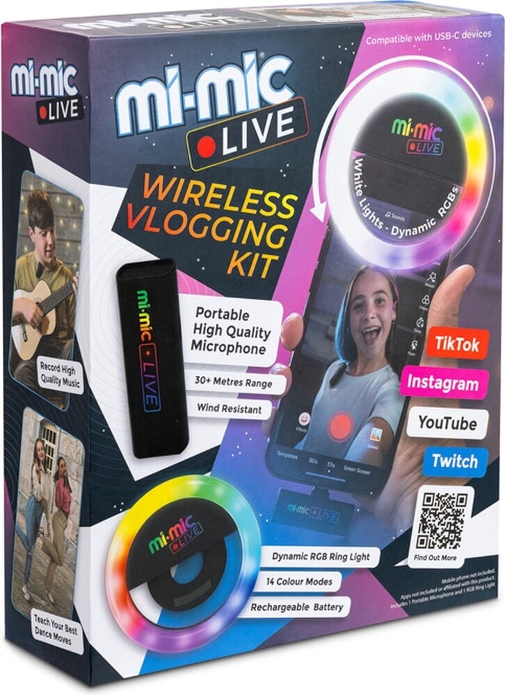 Mi-mic live - kit de vlog : pomme