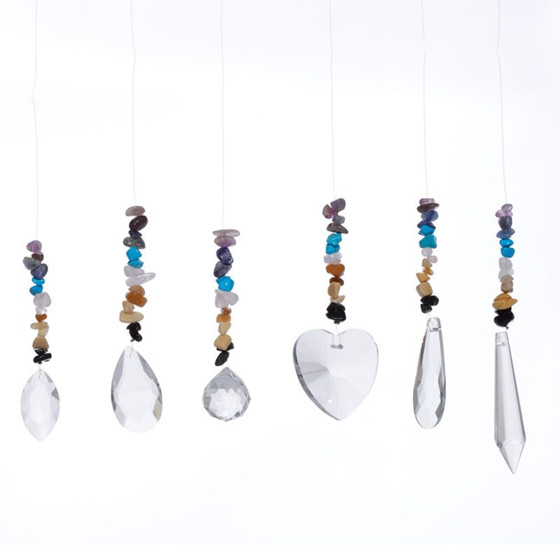 Crystal Suncatcher chakra de pierre précieuse