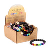 Chakra Lava Stone Beads Bracelet de pierres précieuses