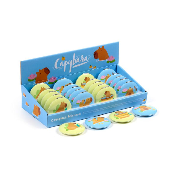 Miroir de maquillage compact capybara