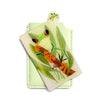 Miroir de poche tropical des grenouilles en couverture