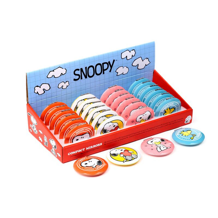 Miroir de maquillage compact Peanuts Snoopy Woodstock -