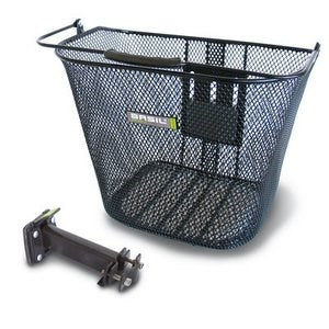 Basil Bremen BE - panier à vélo - avec support de potence BasEasy - noir