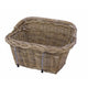 Panier de direction pit-rieten rectangle de luxe gris