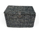 Panier du boulanger bleu-gris moyen 40x26x25 avec couvercle