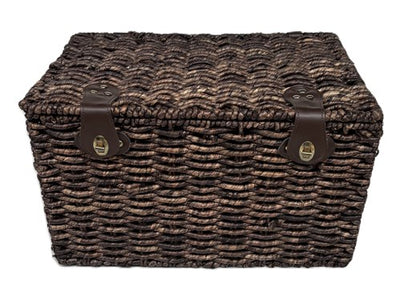 Panier du boulanger marron grand 47x31x28 avec couvercle