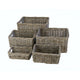 Dr panier v-ager en osier 54x44x34 gris pit