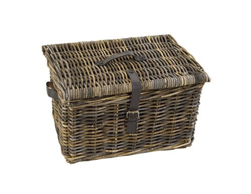 Dren V-Eang Mand L avec couvercle 43x33x23 brun