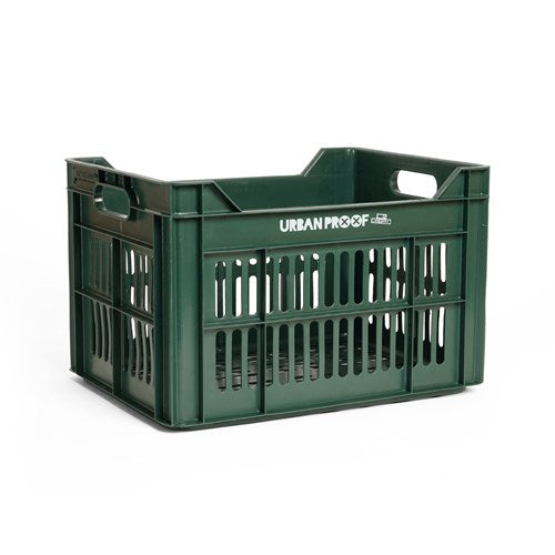 Caisse vélo urban proof plastique recyclé 30l vert foncé 40x30x25 cm