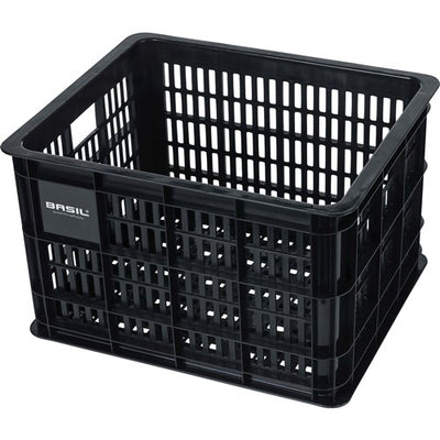 Basil fietskrat m - moyen - 29,5 litres - noir