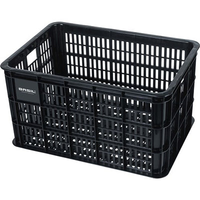 Basil fietskrat l - grand - 40 litres - noir