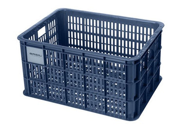 Basil fietskrat l - grand - 40 litres - bleu
