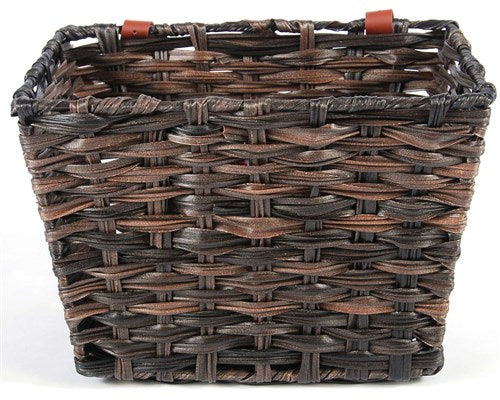 Panier de vélo en osier volumineux - petit - noir