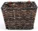 Panier de vélo en osier volumineux - petit - noir