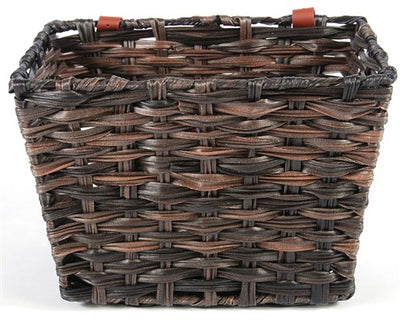 Panier de vélo en osier volumineux - petit - noir