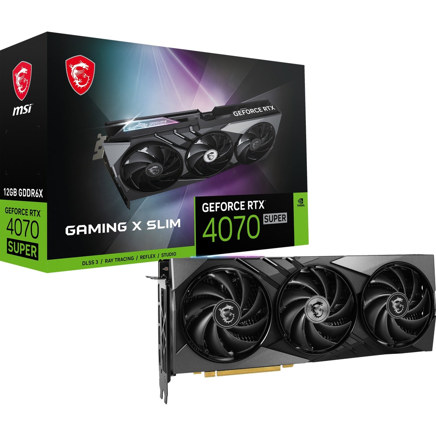 MSI GEFORCE RTX 4070 Super 12G Gaming x Slim