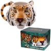 Tasse en céramique formée au tigre