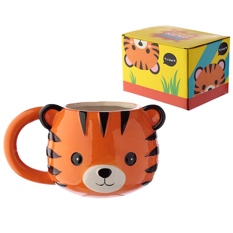 Adoramals Tiger formé en céramique tasse