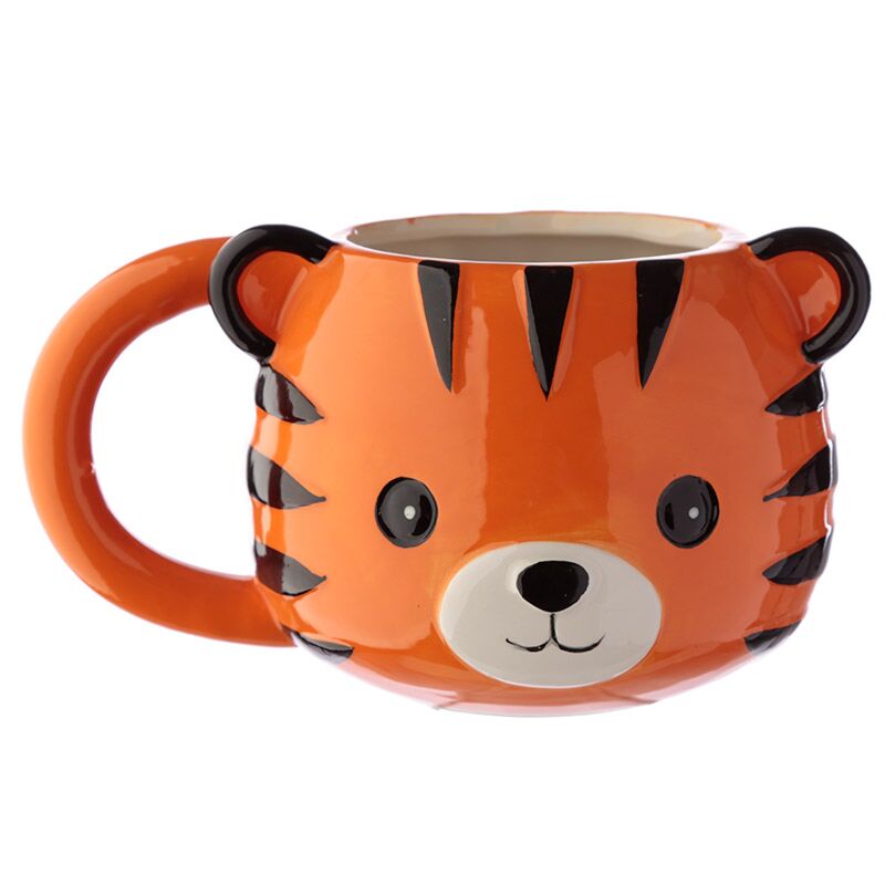 Adoramals Tiger formé en céramique tasse