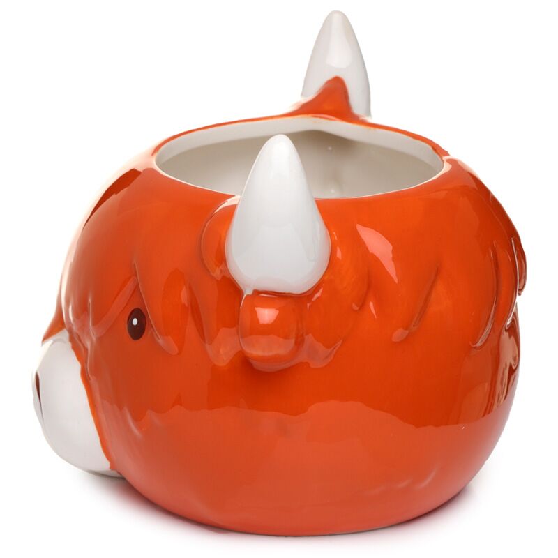Highland Coo Cow Formed Ceramic Tug