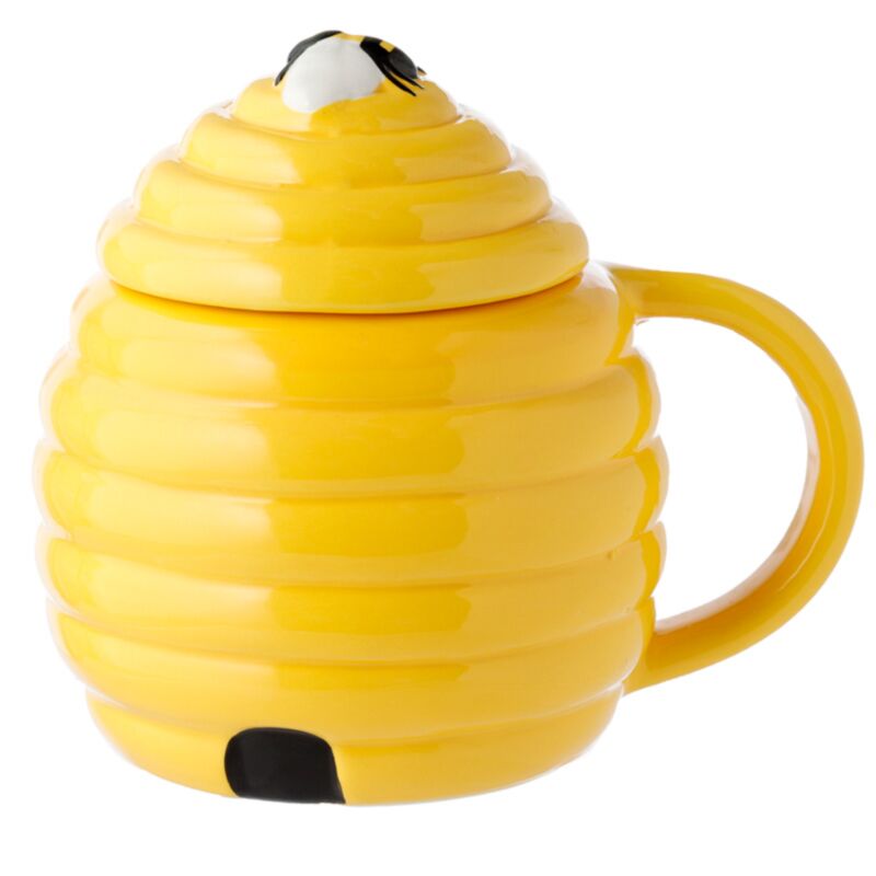 Tasse en céramique formée Bijenkorf avec couvercle