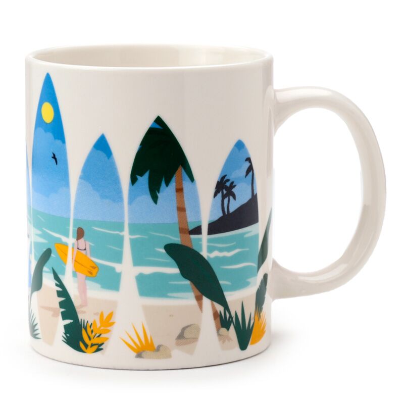 VW T1 Volkswagen Van Waves Porcelain Mok