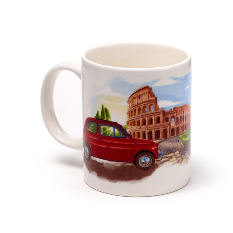 Fiat 500 Rome Porcelain Tug