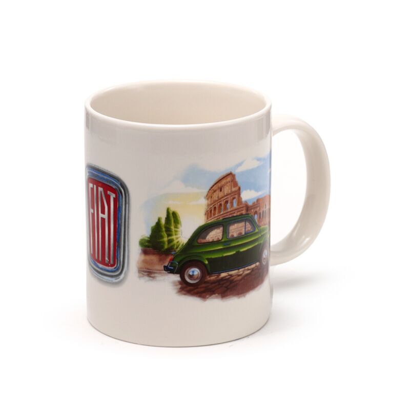 Fiat 500 Rome Riviera Porcelain Tug