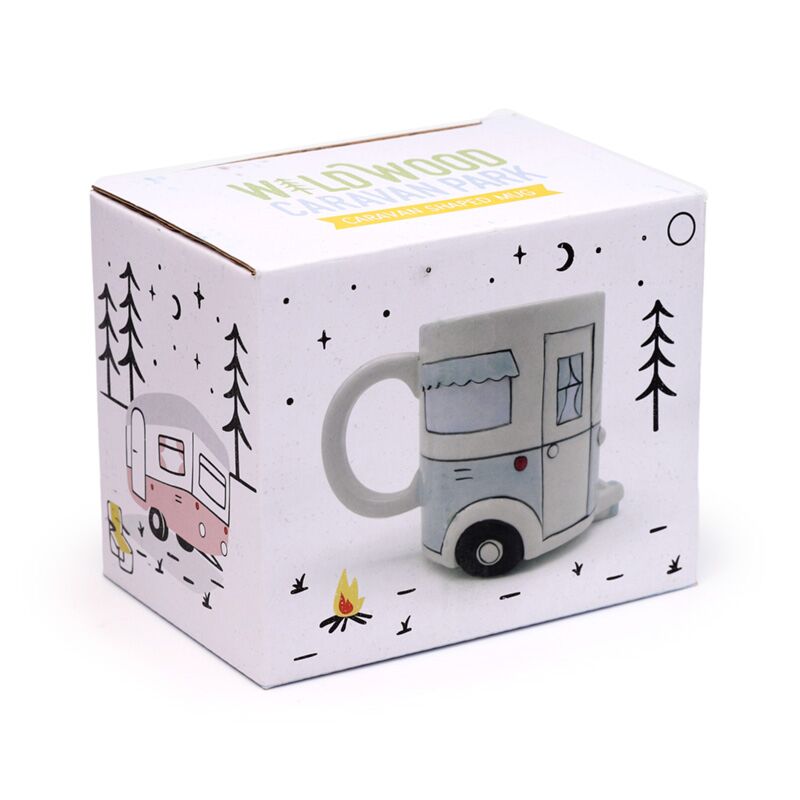 La maison est l'endroit où vous vous garez la tasse en céramique de caravane
