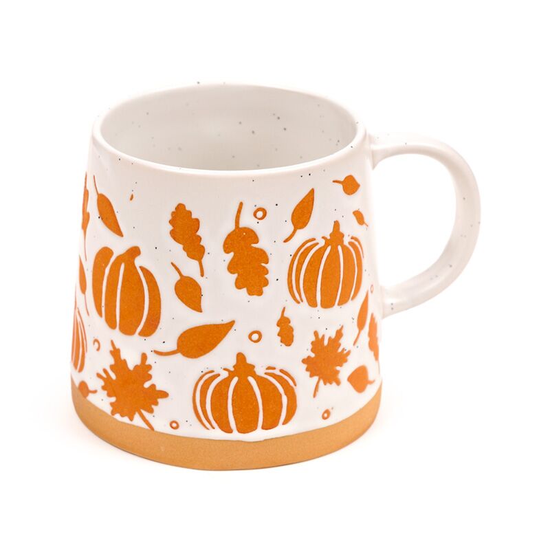 Tasse de pierre à citrouille de la citrouille